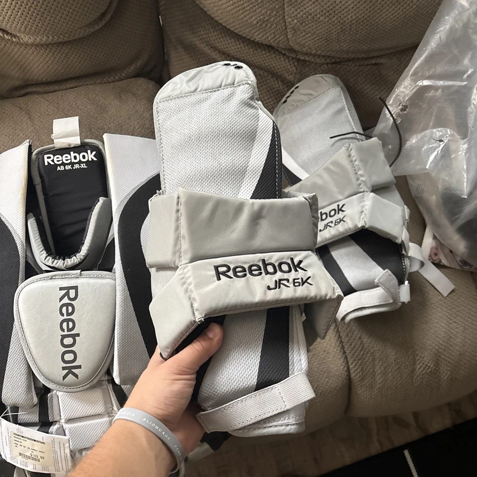 REEBOK PREMIER II HOCKEY SOBRE HIELO PORTERO PECHO Y BRAZO PROTECTOR ARMADURA CORPORAL, HOMBRE XL Foto 4 de 4