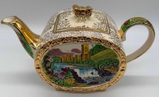 Vintage 1930-40s Sadler The Abbey Falls Barrel Shaped Teapot - Old Tea Pot
