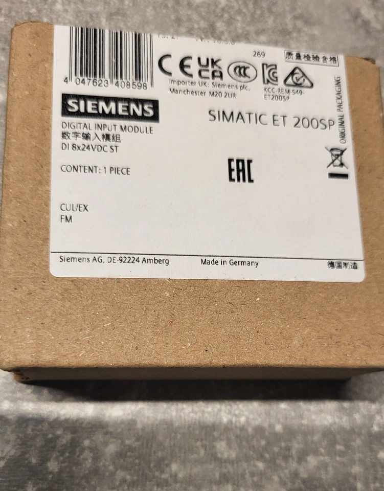 Siemens Eingangsmodul SIMATIC ET 200SP Digitales Eingangsmodul 6ES71316BF01-0BA0 - Bild 2 von 2