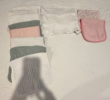 Dziewczynka Baby Burp Chusta Partia 12 Doskonały stan