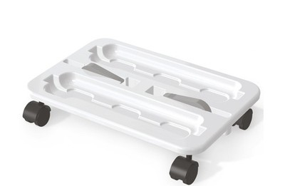 deflecto Caddy-Rollwagen 'Stack 'N' Go', weiß