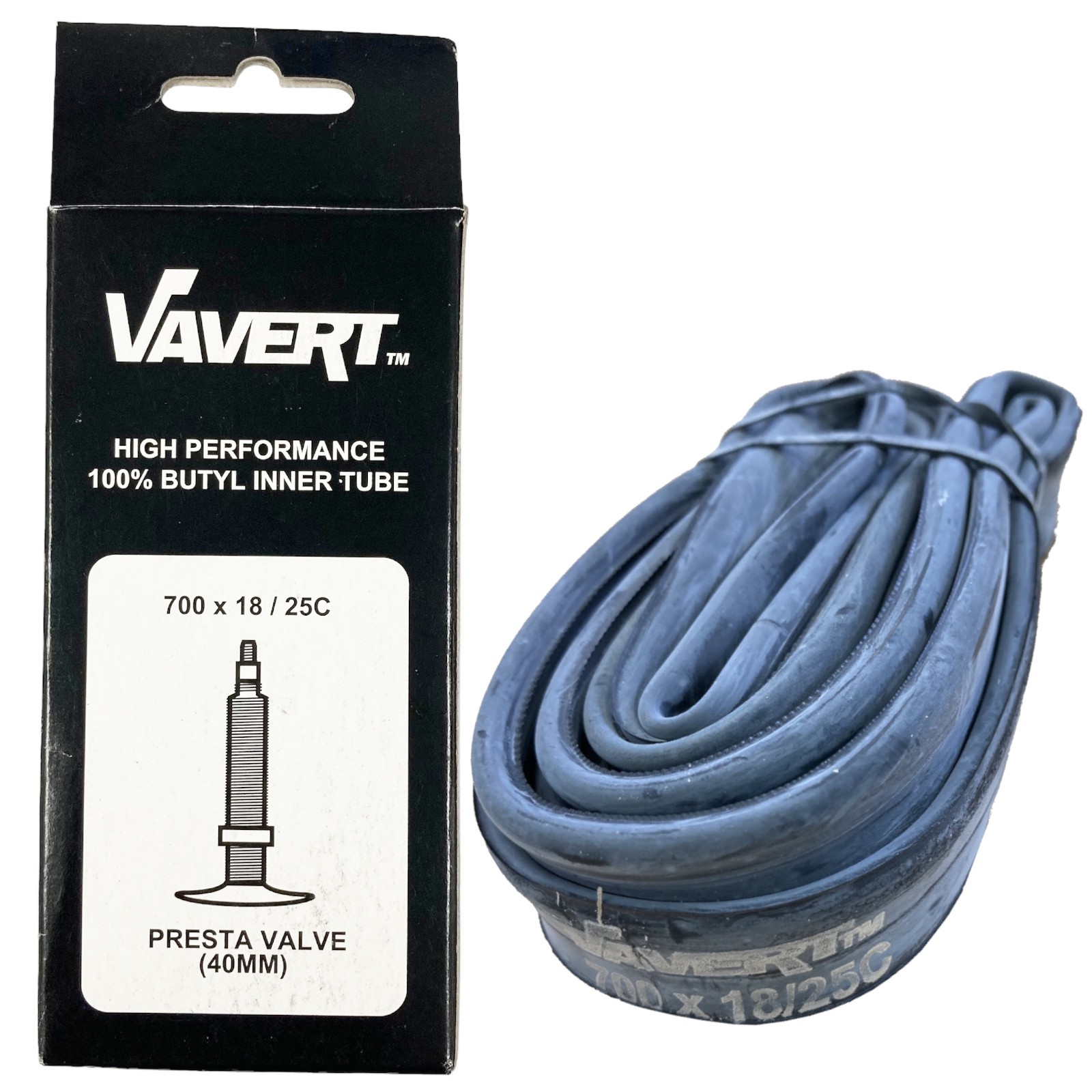 Vavert 700c Presta Valve Inner Tube 700 x 18-25c Bike Fit Road Bike Mountain