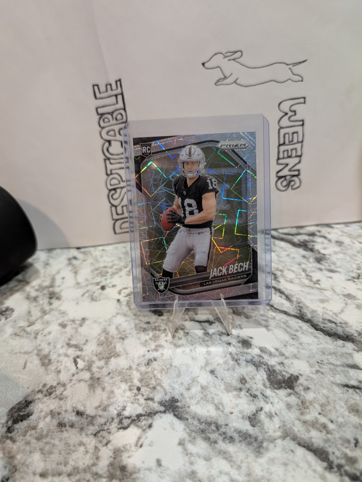 2025 Panini Prizm - Rookies Jack Bech #346 Lazer Prizm (RC)