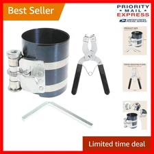 Automotive Piston Ring Compressor Tool,  2-1/8" to 7" Car Engine Piston Ring ...