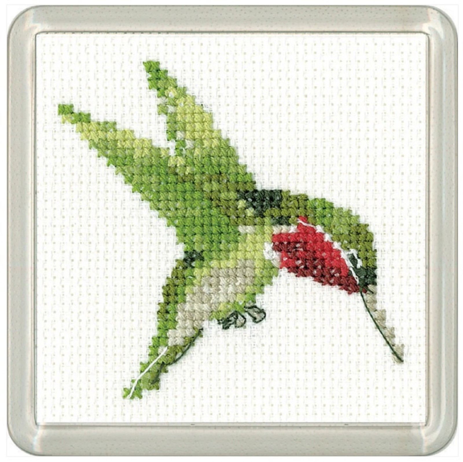 Heritage Crafts Little Friends - Hummingbird Coaster Counted Cross Stitch Kit