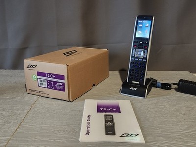 RTI Remote Technologies Control T2-C+ Movies, TV, Music w/ Docking & Batteries