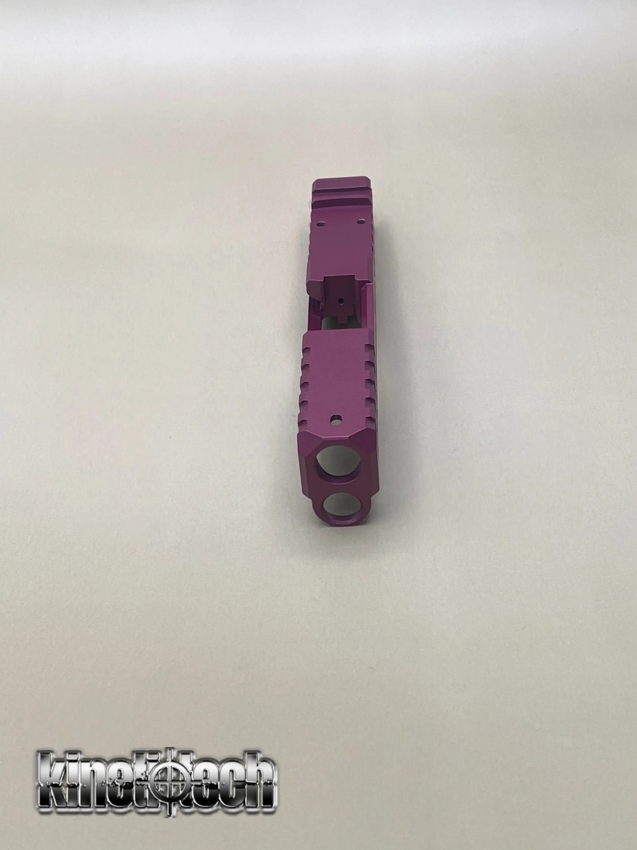 For Glock 43/43X Black Cherry Velocity Stripped Slide RMSc Cut