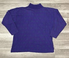 Vintage 80s 90s Victoria Secret Gold Label Sleep Shirt Purple Women s Size Small