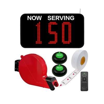 Take a Number System Queue Wireless Calling System with 1 Take a Number Displ...