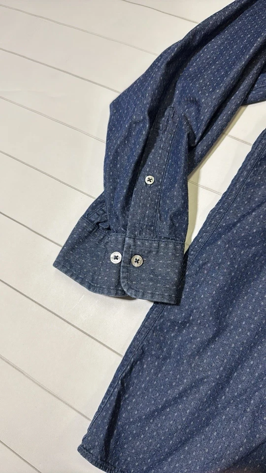 Brooks Brothers Hombres 4XLT Alto Azul Regente Punteado Botón Informal Camisa Oxford Foto 3 de 4