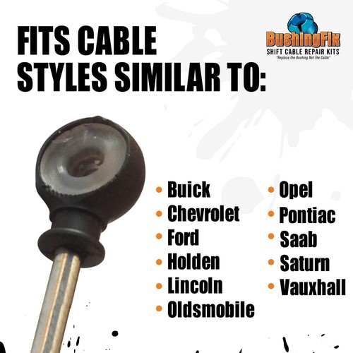 BushingFix UP1Kit Transmission Shift Cable Bushing Repair Kit, Shifter Cable ... - Picture 5 of 9