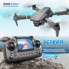 Drone 2025 4K Dual Camera FPV RC Foldable Quadcopter with Screen Remote