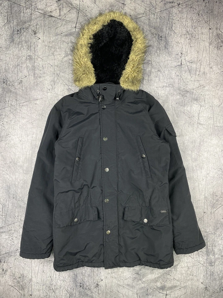 Carhartt Anchorage Parka Jacket Coat Men’s Size S Black Full Zip Hooded Outdoor - Image 4 of 4