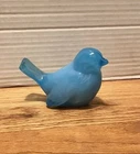 Fenton Art Glass Songbird Sky Blue Short Tail Bird Gift Shop Exclusive