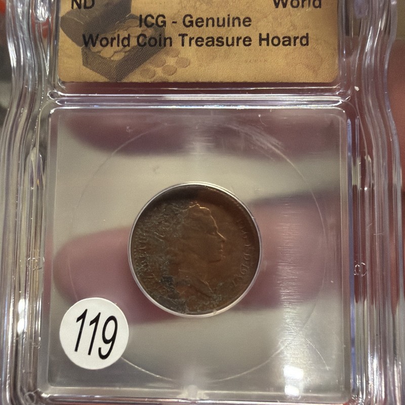 ICG Certified Genuine World Coin Treasure Hoard ND Slab Cert 1348950270