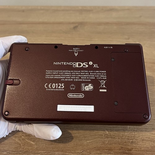 Nintendo DSi XL Handheld Console Wine Red With Charger and SD Card VGC - Picture 2 of 11