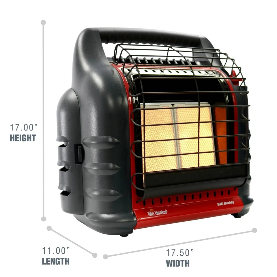 Mr. Heater Big Buddy aquecedor de propano portátil 18.000 BTU MH18B – Envio dos EUA - Imagem 3 de 4