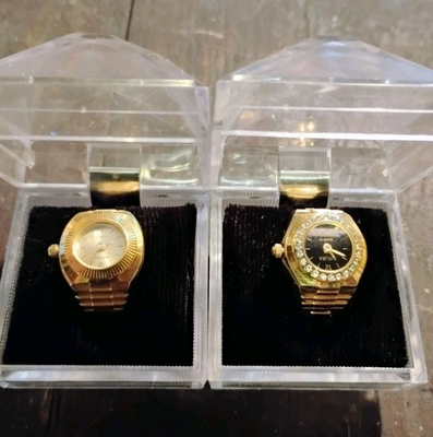 #ad Futura Ring Watches Vintage Finger Watches 1980s 1990s Fashion $45.99