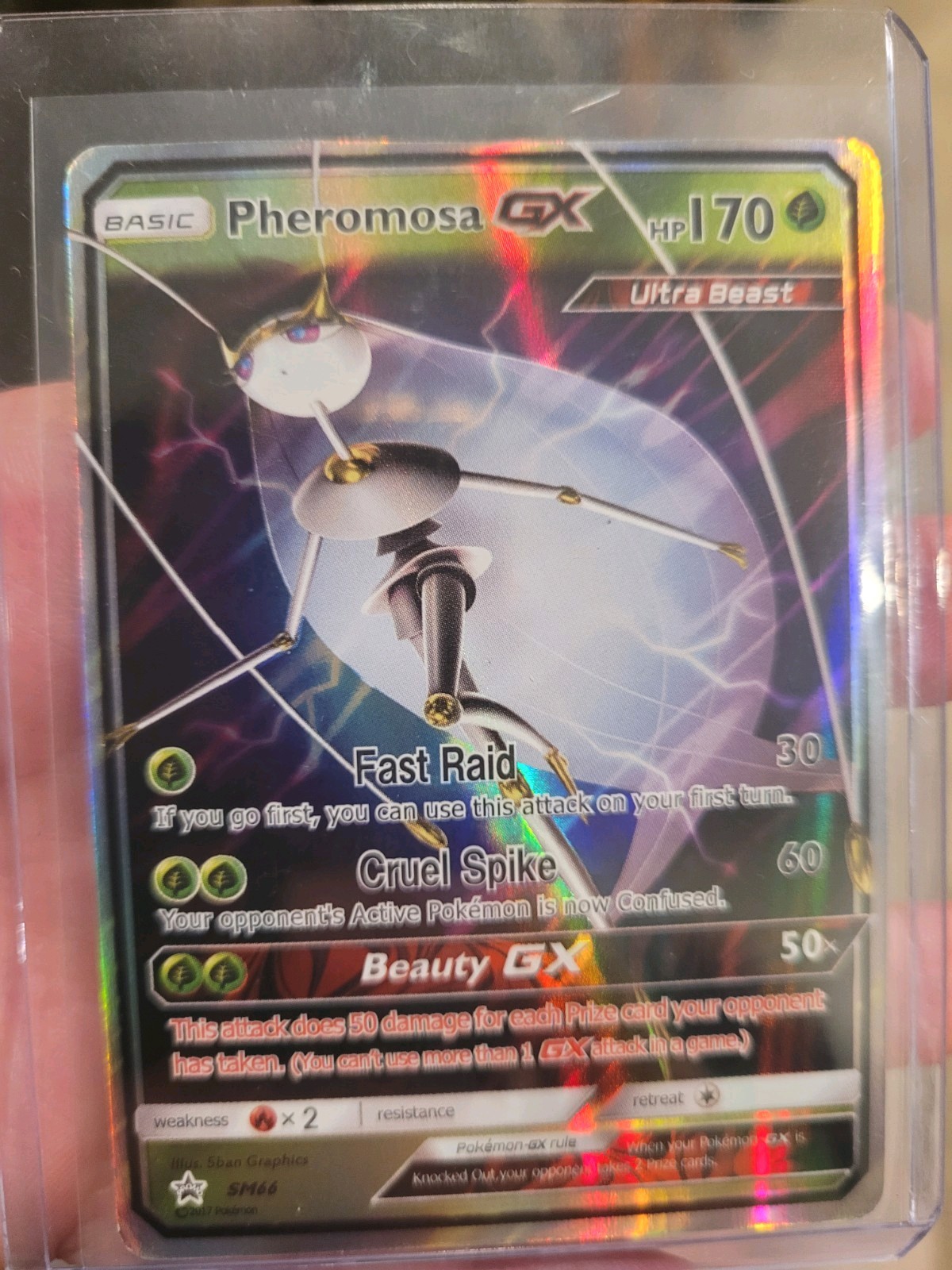 Pheromosa GX SM66 2017 Black Star Promo Pokémon TCG