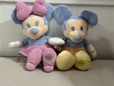 Disney Store Exclusive Mickey Minnie Mouse Multicolor Pastel Plush 12 Set