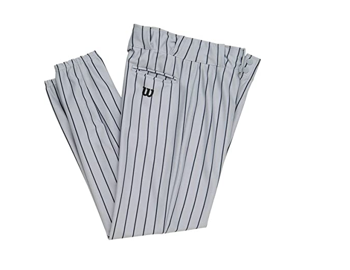 WILSON 4378 Men's Pinstripe Baseball Pants White eBay