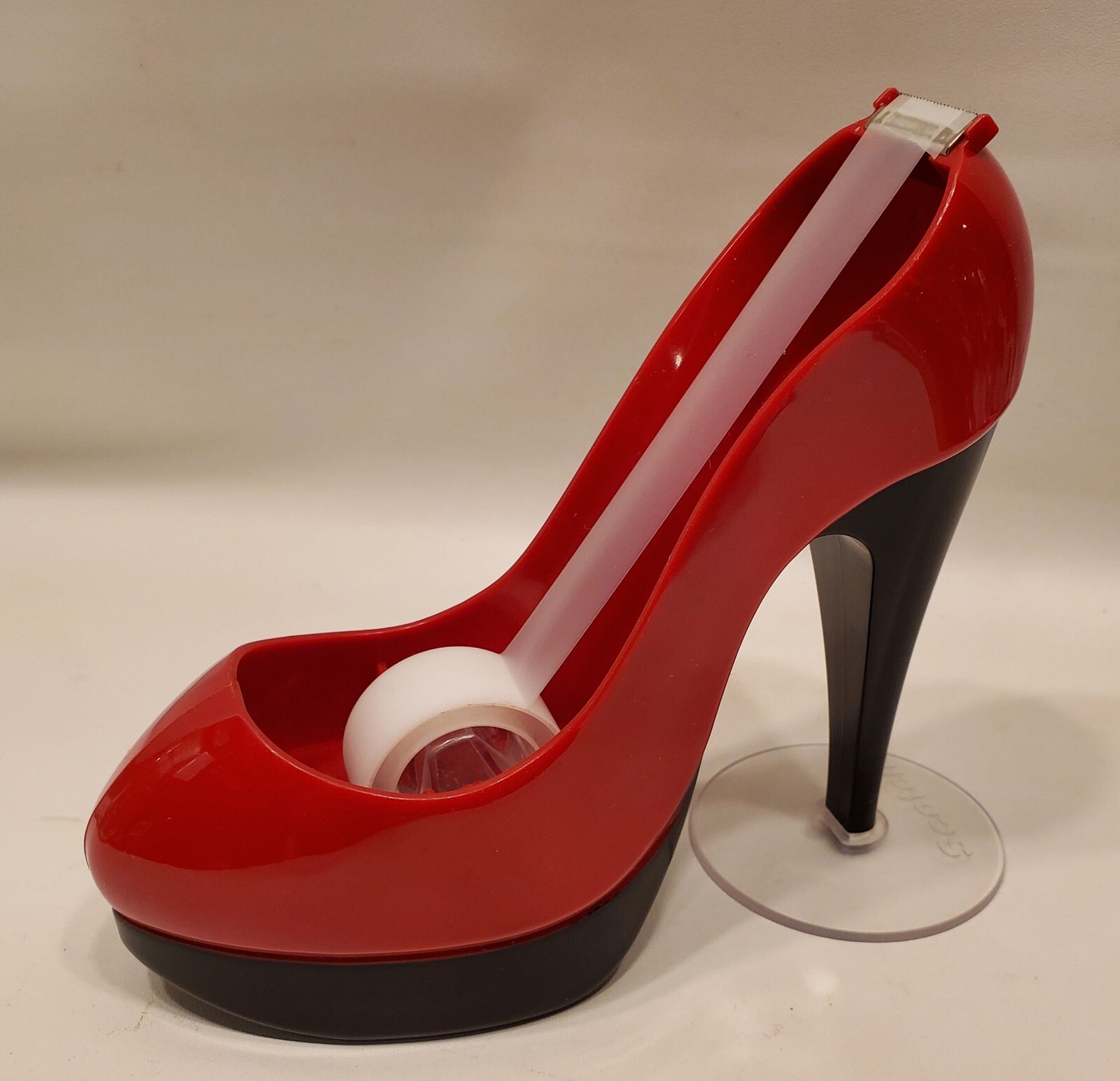 Scotch Tape Dispenser Red High Heel-image