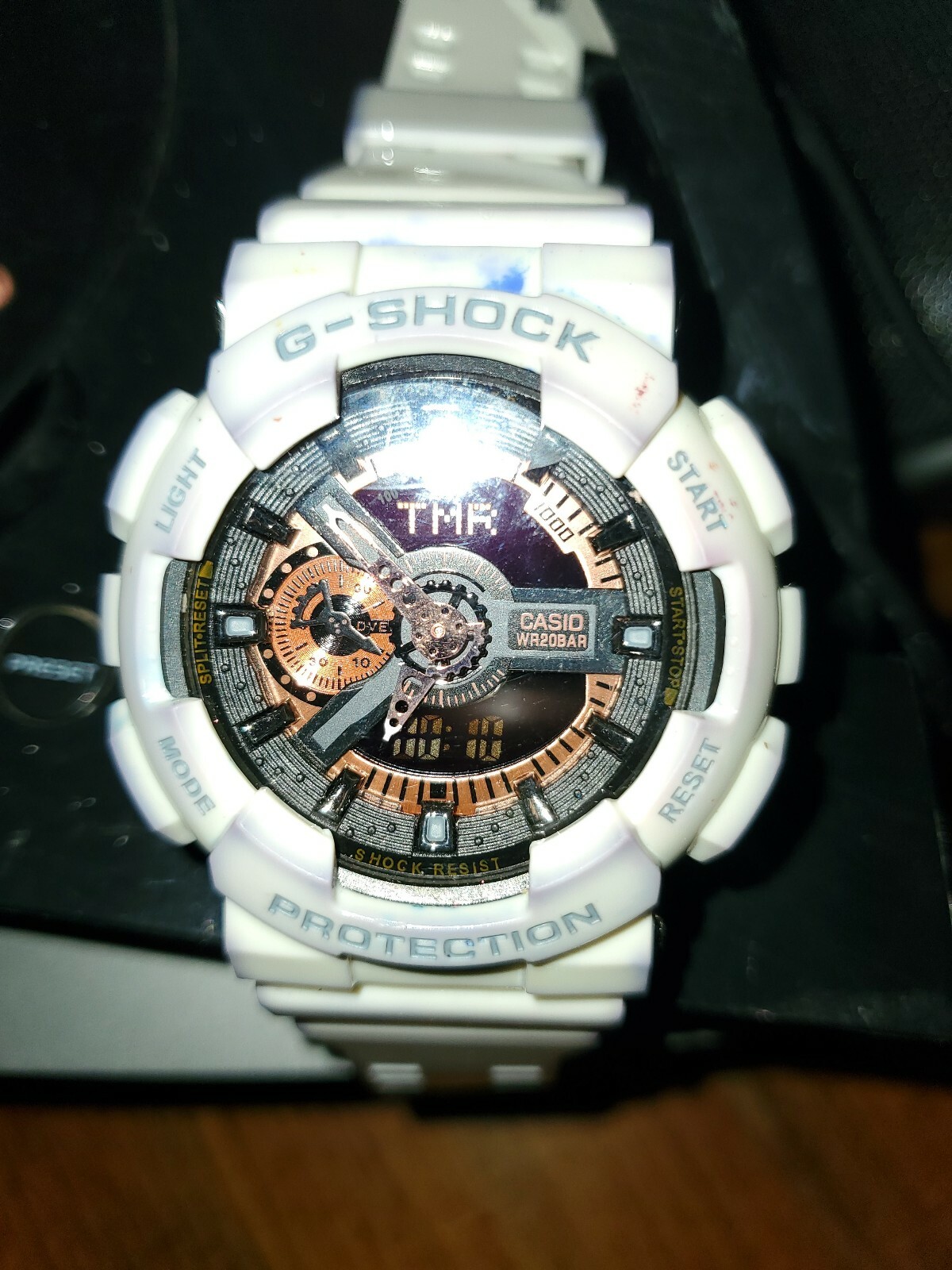 casio wr20bar white