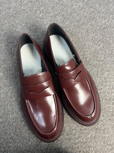 Nuevo CAMPER Walden BORGOÑA 100% Cuero BROGUES Zapatos TALLA UK 12 - Imagen 8 de 12