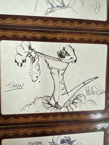 VINTAGE 2003 LION KING SPECIAL EDITION 9 Lithograph Reproduction signed PRINTS - Picture 6 of 16