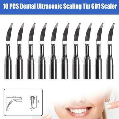 10 Dental Scaler Handpiece Tip Puntas para Mangos Ultrasonidos For DTE SATELEC