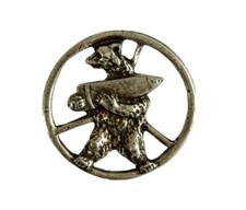 Polish Army in Exile WW2 Monte Cassin 22d Artillery Supply Coy Wojtek Bear badge