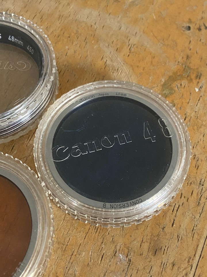 (4) Canon 48mm Filters for FL Lenses, Excellent eBay