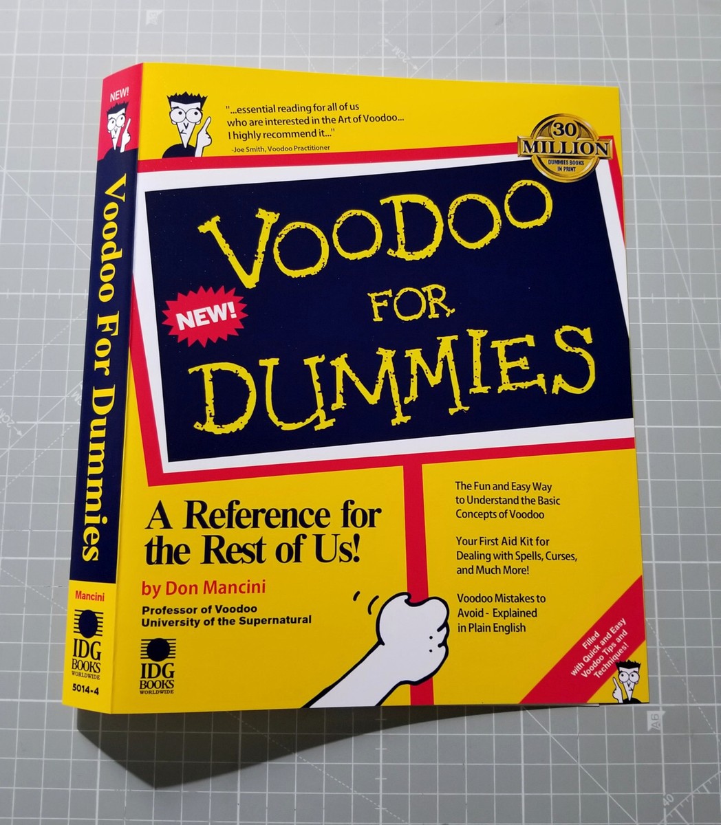 Bride of Chucky Child&rsquo;s Play Voodoo For Dummies Cover Chucky Doll 