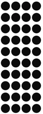 SAND DOLLAR SALES 3/4" Black Round Label Dots Stickers Color Coding Inventory 3/4 Inch Dot