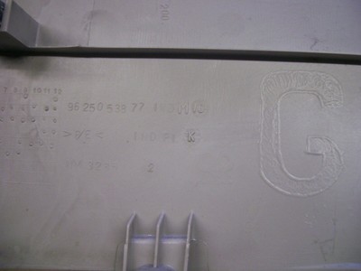 PEUGEOT 206 N/S/R REAR BOOT UPPER TRIM PANEL OFF 2004 YEAR 5 DOOR 