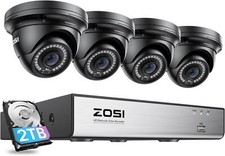 ZOSI 8 Channel 4K PoE Home Security 5MP IP Camera System Weatherproof Night 2TB