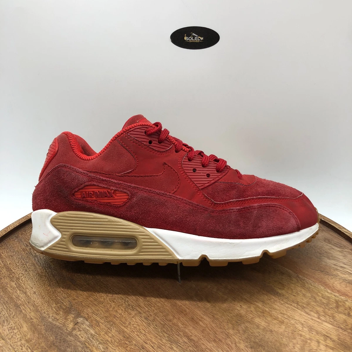 Nike air max 9 red best sale suede