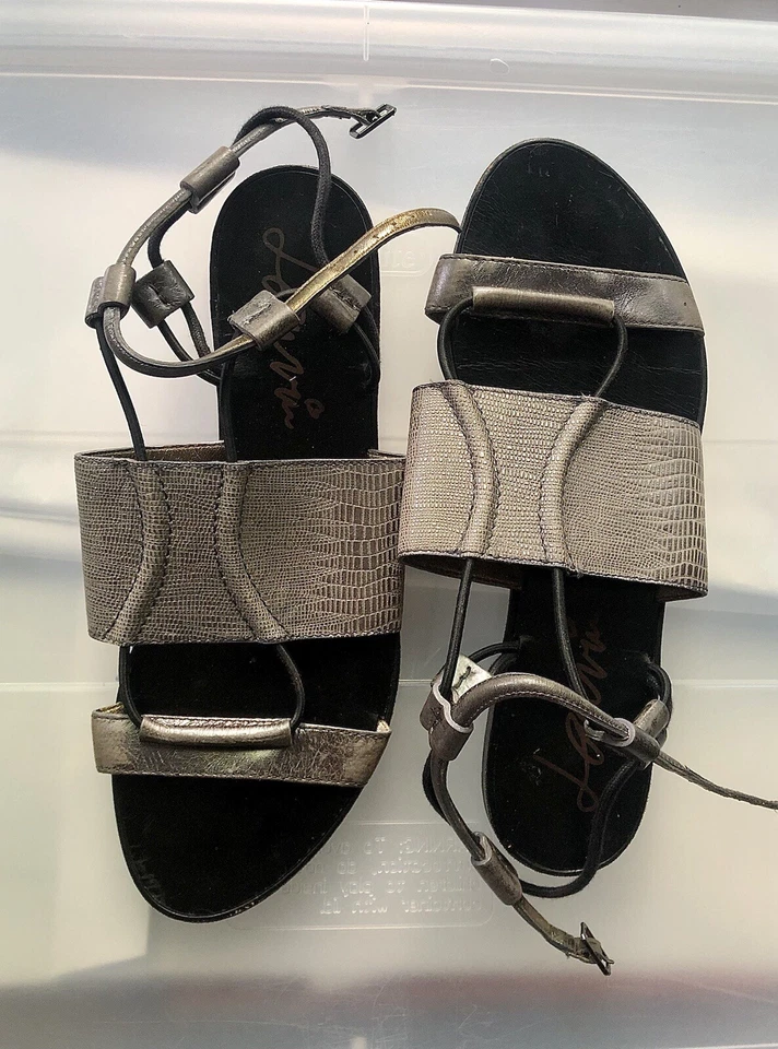 Sandalias Gladiador Lanvin SS2011 Cuero Plateado Talla 39.5 Foto 4 de 4