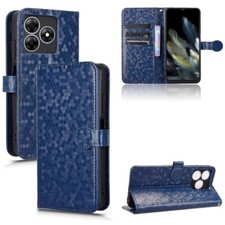 For Blackview Wave 8 / 8C / Oscal Flat 2 Honeycomb Texture Leather Phone Case