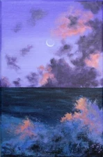 Original Acrylic Painting on Canvas Seascape Wall decor