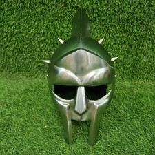 "Medieval Gladiator Maximus Helmet   Viking, Greek  Roman Knight Armor 