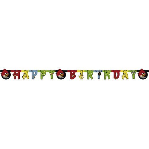 Girlande Happy Birthday Angry Birds 180 Cm-image