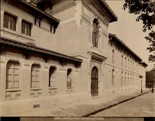 Louis Pamard, Paris, Quartier du Luxembourg, École Coloniale vintage albumen pri