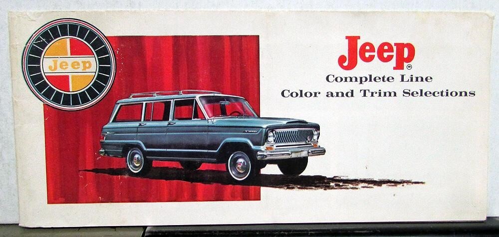 1966 Jeep Color & Trim Selections Folder Wagoneer Gladiator