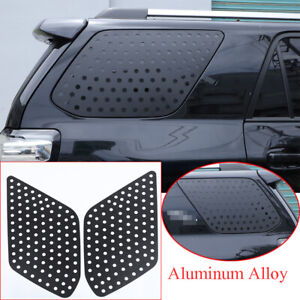 2×Alloy Rear Side Window Glass Sports Plate Molding For Toyota 4Runner 2010-2020