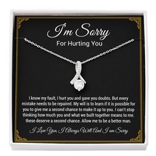 I'm Sorry Necklace Gifts, Apology Gifts For Her, Forgiveness Gift, Wife Gift