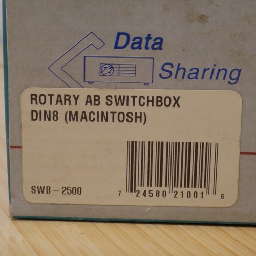 NOS Vintage 8 Pin Serial Mini Din 8 AB Data Rotary Switchbox Macintosh DW-MD82 - Picture 8 of 10