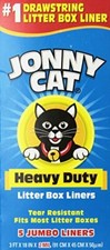 JONNY CAT Heavy Duty Litter Box Liners Jumbo, 5 Liners-Box. Tear resistant