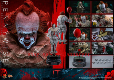 MMS555 ホットトイズ ペニーワイズ pennywise 2 体セット Perfect Hot Toys Mms555 1/6 It Chapter Two Pennywise Action Figure