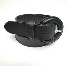 FRYE Men's XL  37-44 Black Genuin Leather Belt DC1156C - LNWOT
